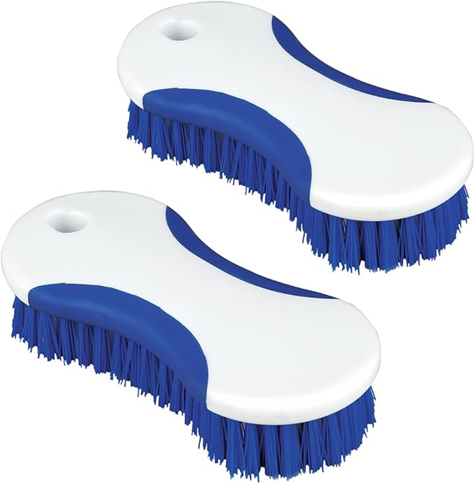 CELOX 2 Pack Multi Purpose Heavy Duty Scrub Brush, Deep Clean Brush for Tile Floors and Walls, Shower Doors, Tubs