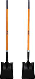 Ashman Heavy-Duty Transfer Shovel (2 Pack) with 47-Inch long Durable Handle and Blade- Ideal for Construction, Landscaping, Gardening, and Snow Removal- Durable, Rust-Resistant, and Multipurpose Scoop