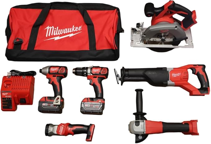 Milwaukee M18 Cordless LITHIUM-ION 6-Tool Combo Kit (2696-26)