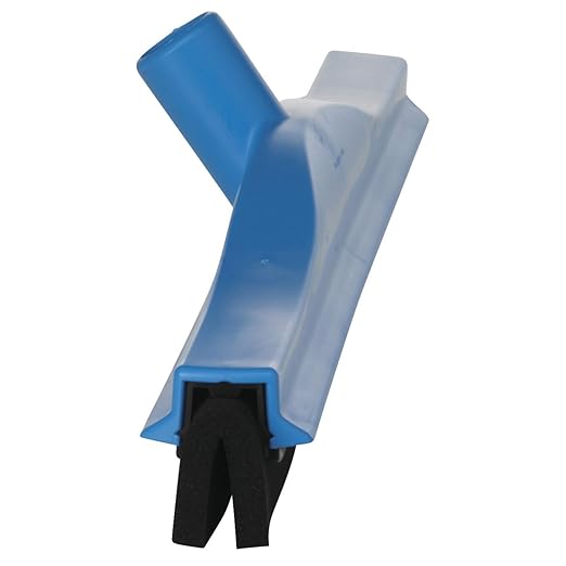 Vikan 77533 Squeegee,Fixed Head,Floor,20",PP/RB,Blue