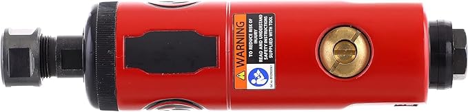 Chicago Pneumatic CP872 - Air Die Grinder Tool, Welder, Woodworking, Automotive Car Detailing, Stainless Steel Polisher, Heavy Duty, Straight, (6.4mm) - 1/4 Inch (6 mm), 0.63 HP / 470 W - 27000 RPM