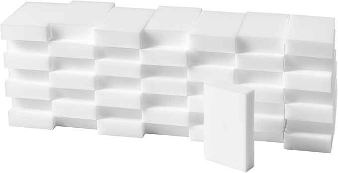 Melamine Sponge,150PCS Magic Sponges Eraser,Melamine Foam Eraser Cleaner for Kitchen,Bathroom,Bathtub, Floor, Baseboard,Wall,Furniture (150PCS, 3.93x2.36x0.79in)