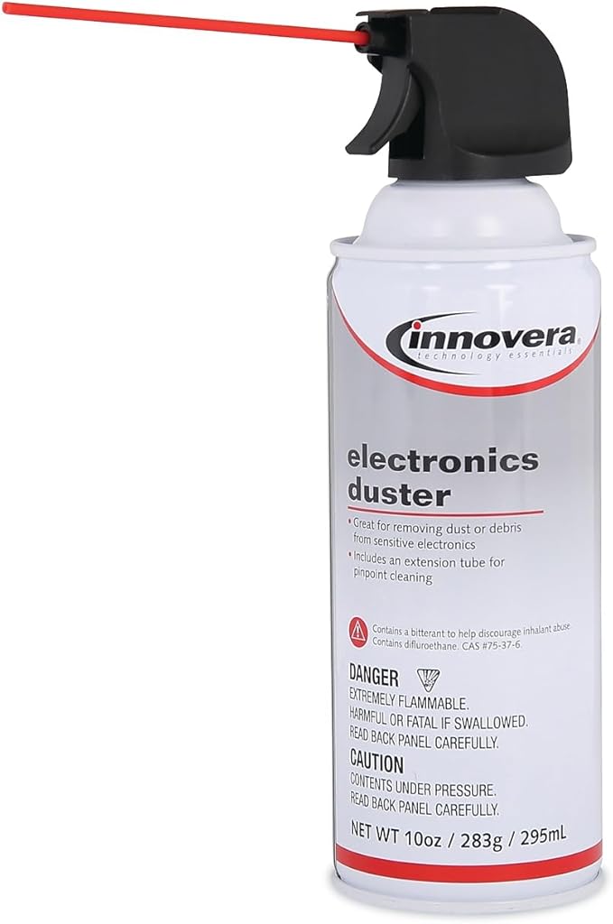 Innovera 10010 Compressed Air Duster Cleaner, 10 Oz Can