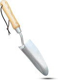 Garden Guru Eco Super Strong Garden Trowel with Ergonomic Wood Handle - 100% Recycled Stainless Steel - Rust Resistant - FSC Certified Wood - Perfect Tool for Gardening Weeding Transplanting (4 Pack)