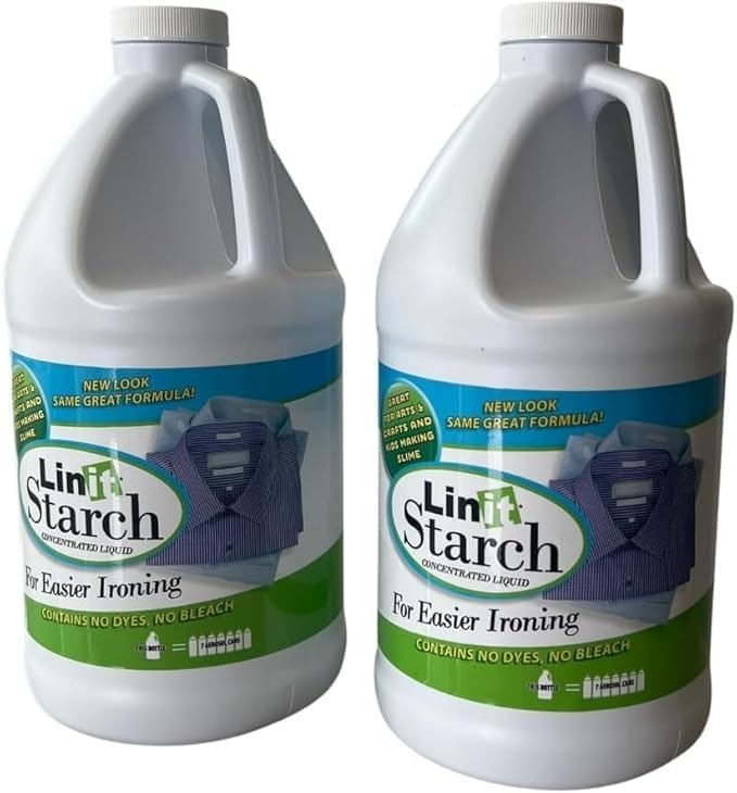 Malco Liquid Starch Crisp Classic Finish 64 oz. (Pack of 2) Liquid Starch for Ironing Clothes/Perfect for Wrinkle Release/Great for Arts & Crafts Projects/Slime, Paper Mache, Silly Putty
