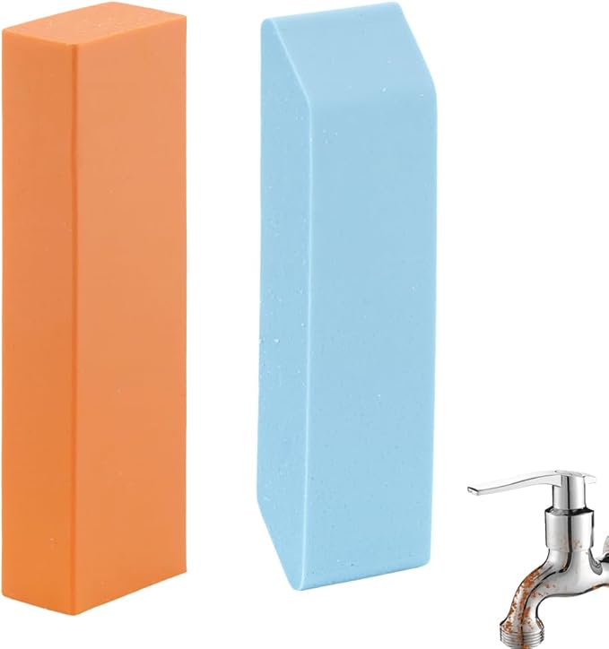 2 Pcs Stainless Steel Scratch Eraser, Stainless Steel Scratch Remover for Kitchen Bathroom Household Removing Water Stains and Rust