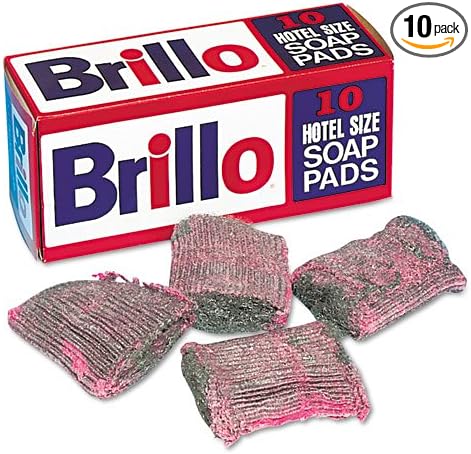 Brillo : Steel Wool Soap Pad, 10/Box -:- Sold as 2 Packs of - 10 - / - Total of 20 Each