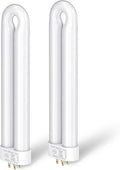 Klahaite Replacement Light Bulb Bug Zapper 15W Bug Light Bulbs for K15, X3,T6, T8, T9 Bug Zapper Outdoor 4-Pin Base U Shaped Twin Tube Bulb for Outdoor Mosquito Zapper, 2 Pack
