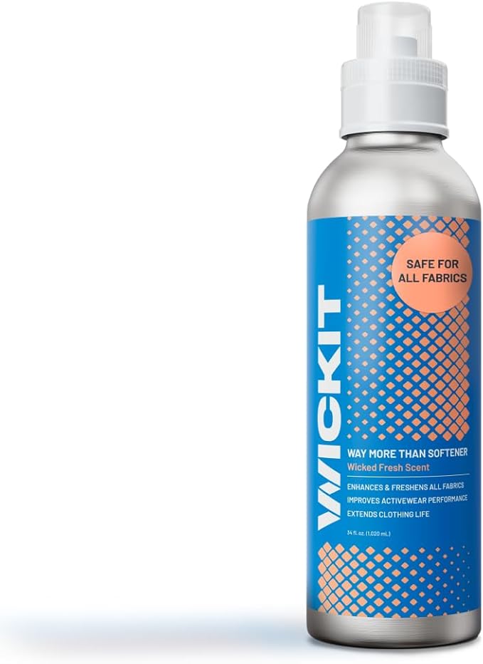 Wickit | Way More Than Softener | Fabric Softener Safe for All Fabrics | Laundry Additive Freshens, Protects, and Preserves All Clothing Fibers Without Waxy Buildup | Improves Activewear Breathability