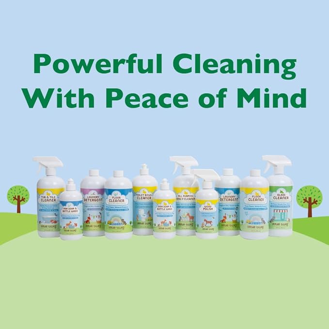 Little Twig Plant Based Concentrated Multi-Surface and Floor Cleaner with Eco-Friendly Ingredients & No Toxic Residue, Child & Pet Safe, Unscented, 32 Fluid Oz (LTWG-FCFF32-06) (Pack of 2)