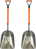 Ashman Aluminium 48 inch Snow Shovel with Large Head and Durable Handle. (Scoop Shovel, 2 Pack)