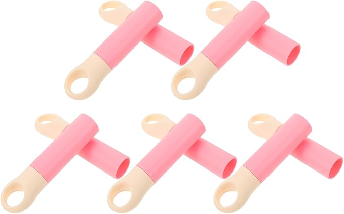 10pcs 22mm Broom Handle Grip Replacement Pink Mop Handle Rod Accessories Dustpan Stick End Caps for Household Cleaning Tools