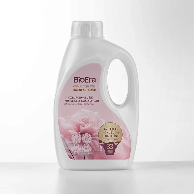 Natural Fabric Softener 1500ml – ELiquid Fabric Softener Long-Lasting Freshness • Ultra-Soft Feel • Reduces Static & Wrinkles • Safe for All Washing Machines – 66 Washes (Pack of 2)