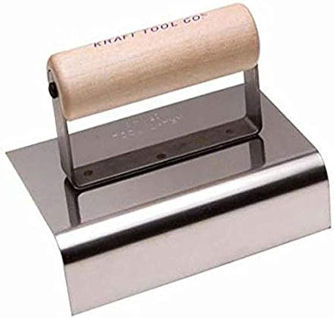 Kraft Tool CF242 1-1/2-Inch Radius 2-Inch Lip Edger, 6 x 6-Inch