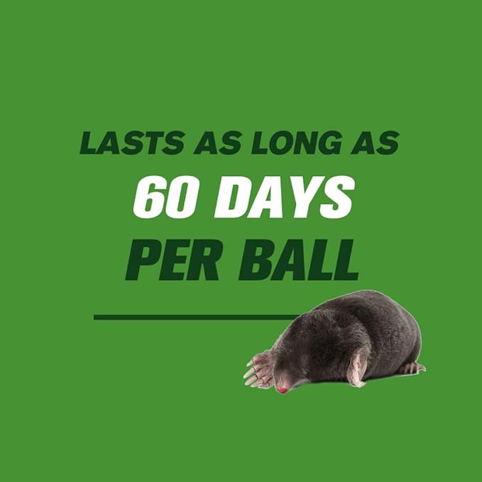 Mole Repellent for Lawn & Garden,Natural & Plant-Based,Get Rid of Gopher,Vole,Armadillo,Groundhog,Safe Around People, Pets & Plants,Simple to Use-8P