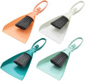 Cabilock Mini Dustpan and Brush Set, 4 Sets Small Broom and Dustpan Set, Desktop Cleaning Tool Accessories for Desktop Computer Keyboard Car Window