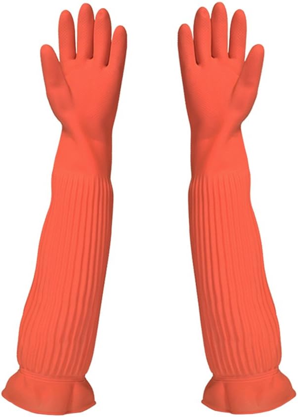 Household Arms Length Rubber Latex Cleaning Long Glove Reusable Kitchen Natural Rubber Living Wash Gloves