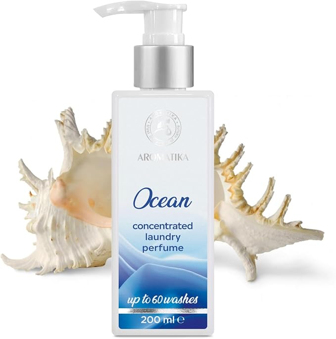 Concentrated Laundry Perfume Ocean 200ml - Laundry Scent Booster - Liquid Perfume Laundry - Linen Freshener - Cotton Perfume - Washing Fragrance - Fresh and Long Lasting Scent