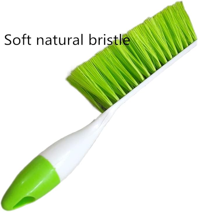 Soft Bristle Bed Sheets Sweeping Cleaning Brush with Long Hand, Counter Duster for Debris Hair Remover Desk Quilt Sofa Furniture, 2 Pack
