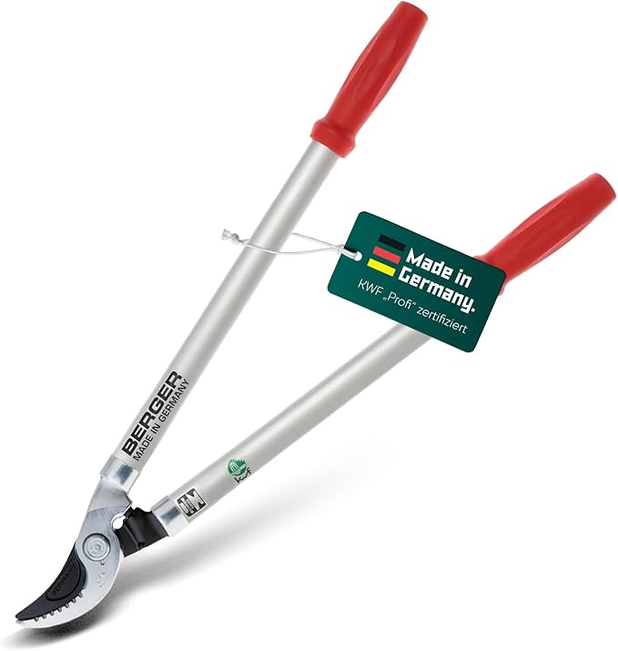 BERGER Lopping Shear Bypass Classic, Length: 600 mm Made of high-Grade Steel, Pruning Shear with Stop Damper no. 4200