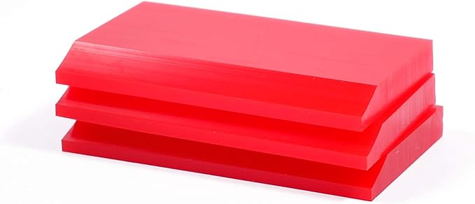 2-inch Extra Small Rubber Squeegee Flexible and Soft Non Scratching for Resin 3D Printing Cleanup, Car Rear Glass Cleaning, Mirror Cleaning, Window Tint Films, Pack of 3