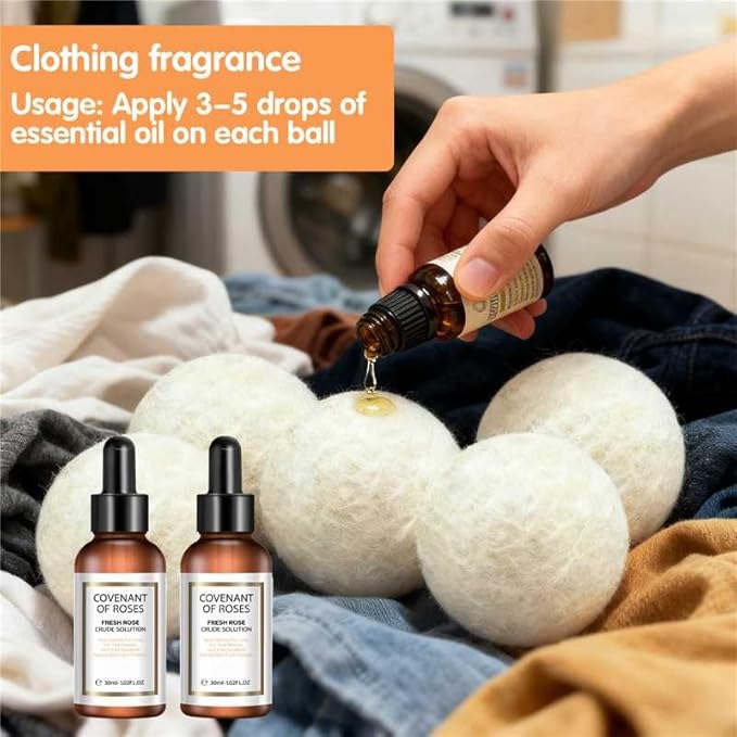 100% Pure New Zealand Wool Dryer Balls, 6-Pack - Natural Fabric Softener Alternative, Reduce Static, Soften Clothes, Shorten Drying Time & Absorb Lint (White)