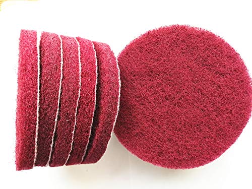 20 Pieces Scrub Pads Drill Power Brush Tile Scrubber Scouring Pads Cleaning Kit Including 2 Kinds of Abrasive Buffing Pads Replacement for Home Kitchen House Indoor Outdoor Cleaning (5 Inch)