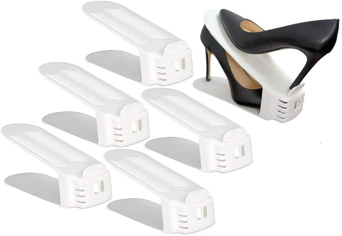 Shoe Slotz Space-Saving Storage Units in Ivory | As Seen on TV | No Assembly Required | Limited Edition Price Club Value Pack, 10 Piece Set