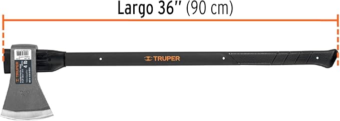 TRUPER ML-4M European Style Axes, 36" Oak Handle 4 Lb (1.8 Kg)