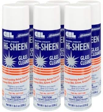 Somaca Hi Sheen Glass Cleaner - Pack of 6 Cans