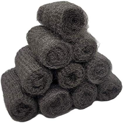 Handy Housewares 10pc Steel Wool Kitchen Scouring Pads Set - Great for Cleaning Dishes Pots Pans (3 Sets (30 Pads))