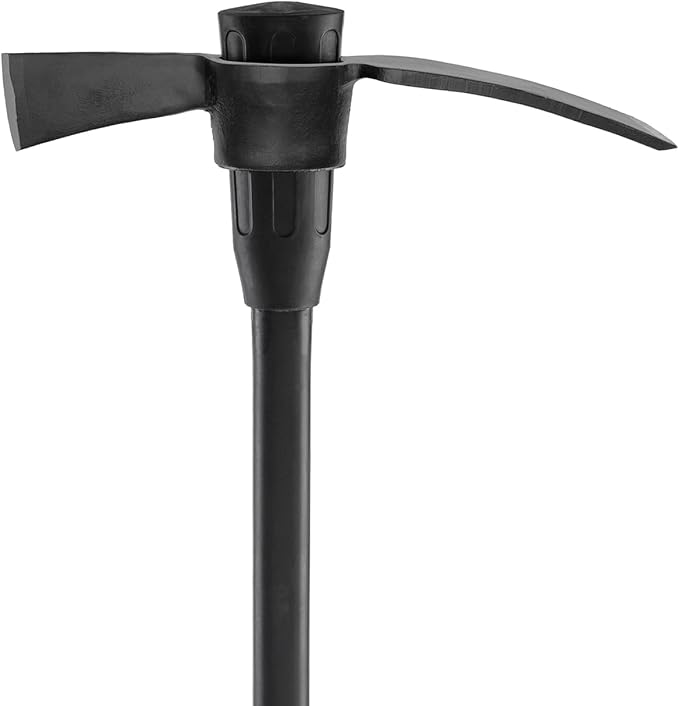 INTERTOOL Cutter Mattock - 36” Digging Tool for Gardening with Cutter & Adze - Non-Slip Fiberglass Handle HT08-0307