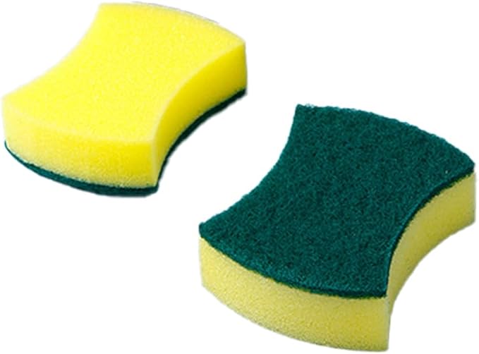 24 Pack Kitchen Cleaning Sponges Heavy Duty Scrub Sponges for Grease & Stains, High-Density Durable Dishwashing Scrubber Pads, Non-Scratch Sponge for Dishes/Countertops/Utensils