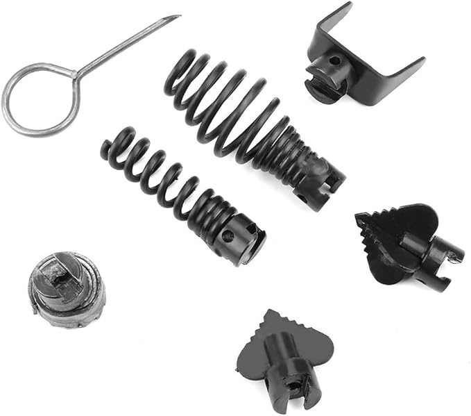 7Pcs 16mm Manganese Steel Drain Cleaner drain cleaner cutter heads Sturdy Drain Cleaner Combination Cutter Head Set drain cleaner cutter heads Pipeline Dredging Drain Openers