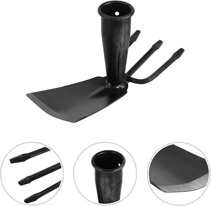 ARTIBETTER Garden Hoe Tool 8 Inch Steel Hollow Hoe with Wooden Handle for Weeding and Soil Loosening Lightweight Hand Gardening Tool for Lawn and Patio