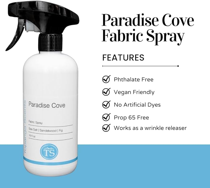 Topanga Scents Paradise Cove Fabric Spray, 16 Fl Oz