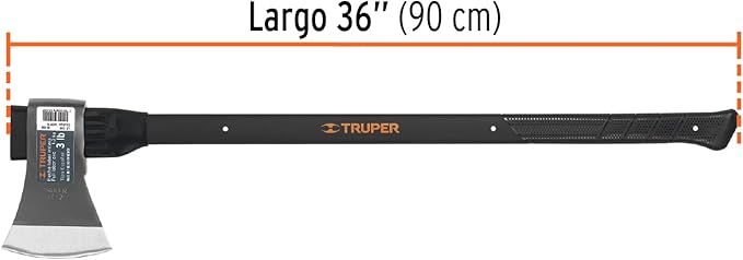 TRUPER LE-3M Premium European Style Axes, 36" Oak Handle 3 Lb (1.4 Kg)