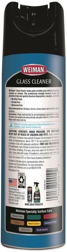 Weiman Glass Cleaner 19 OZ. (Pack of 6)