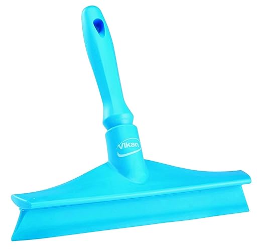 Vikan 71253 Squeegee,Ultra Hygiene,Table,10",PP/RB,BL