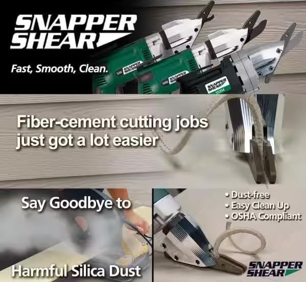 PacTool SS424 Backerboard Shear - Fiber Cement Cutting -Contractor Grade- Professional Power Tools