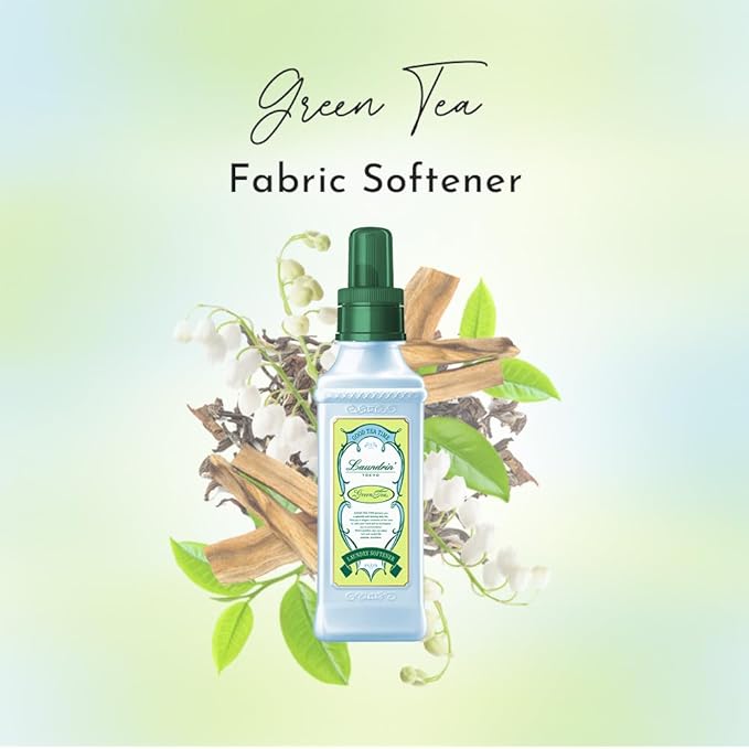 Laundrin Botanical Laundry Softener Good Time Green Tea, 2pk - Fabric Softener Liquid - Eco-Friendly & Plant-Based Softener - Laundry Scent Boosters - Laundry Fabric Softener - Fabric Scent Softener