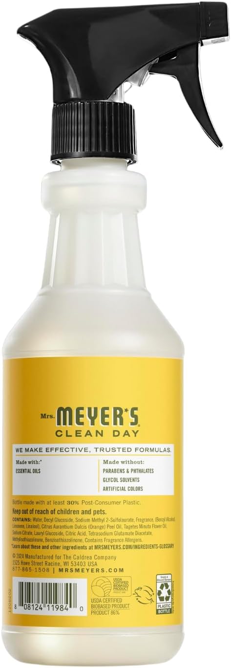 Mrs. MEYER'S CLEAN DAY Multi-Surface Cleaner 2 Pack Variety, Dandelion, Fresh Cut Grass, 16 OZ Each, 1 CT