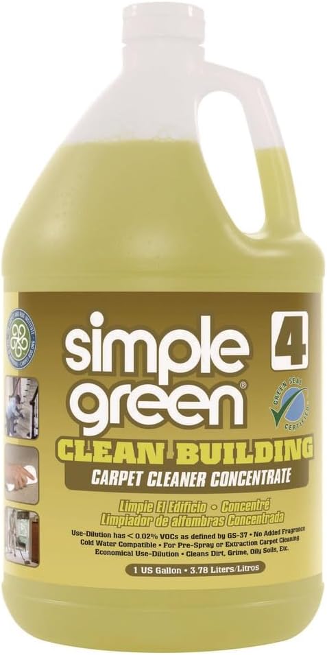 Clean Bldg Carpet Cleaner Concentrate, 1gal Bottle (Carton of 2)