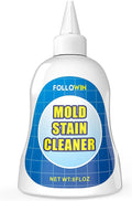 FOLLOWIN Mold and Mildew Remover Gel, Household Mold Stain Cleaner for Bathroom Grout, Silicone Caulk, Washing Machine Seal, Shower Tile, Kitchen Sink, Bathtub, Window Seals, 8 oz