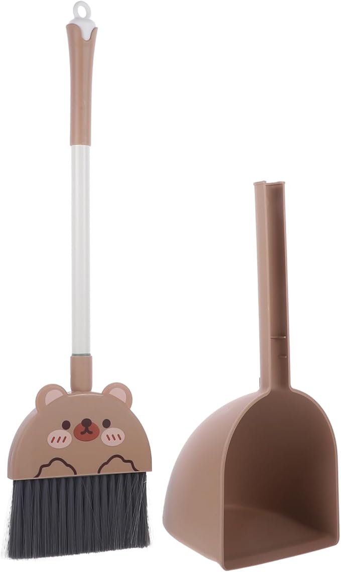 Broom and Dustpan Set for Boys and Girls Boy Girl Cleaning Tools Set Dustpan and Brush and Cleaning Accessories Safe Household Tools