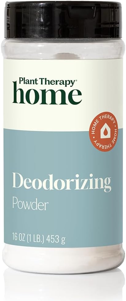Plant Therapy Home Deodorizing Powder 16 oz, Odor Eliminator, Carpet Deodorizer, Multi-Use for Deep-Cleaning & Everyday Household Freshness, Powered by Pure Essential Oils
