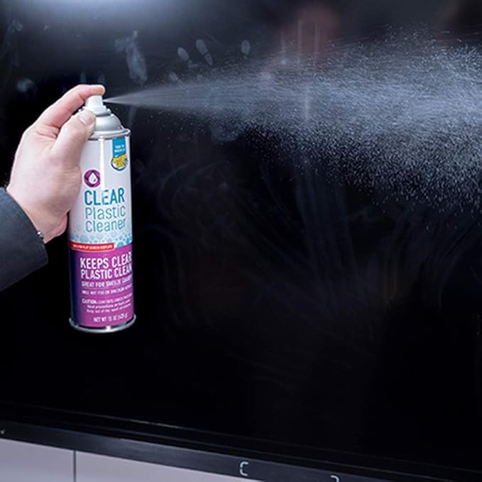 Invisible Glass 91014-2PK Clear Plastic Cleaner – Cleans and Protects Plastic on Electronics, Appliances, Eyewear, Cars, Trucks, RVs, Boats & More, Helps Prevent Fog and Static – 19 oz (Pack of 2)