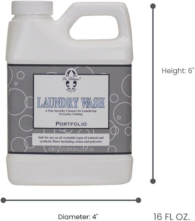 Le Blanc® Portfolio Laundry Wash– Luxury Laundry Cleanser for Everyday Clothing- 16 oz. (1 pack)