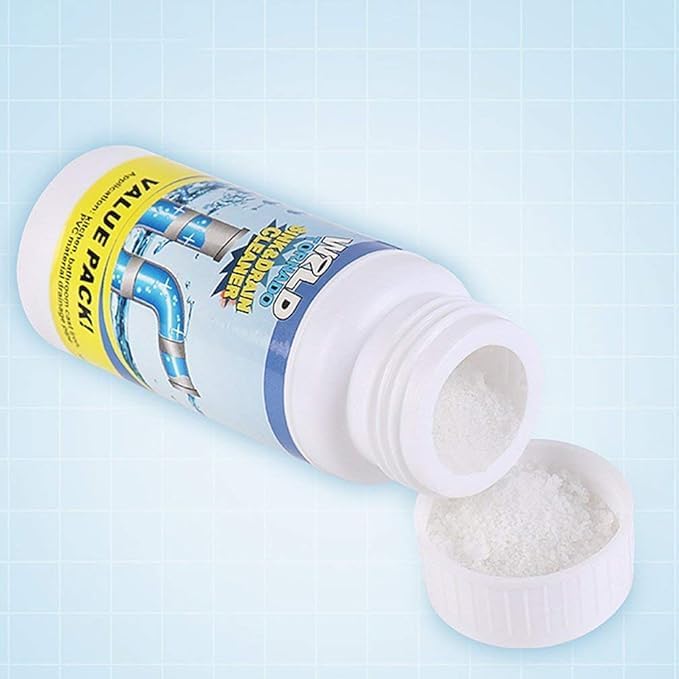 Wild Tornado Powerful Sink & Drain Cleaner High Efficiency - Clog Remover Kitchen Sewer Power Pipe Channel Powder Drain Cleaner for Kitchen and Pipes Cleaning Tool (3)