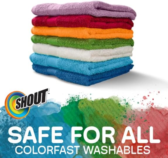 Shout Color Catcher Sheets for Laundry, Allow Mixed Washes, Prevent Color Runs and Maintain Original Clothing, 24 Count (Pack of 1)